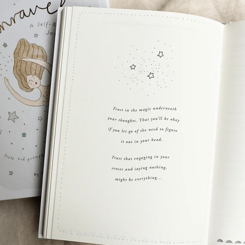 Musings From The Moon - Unravel, A Guided Self - Reflection Journal - The Flower Crate