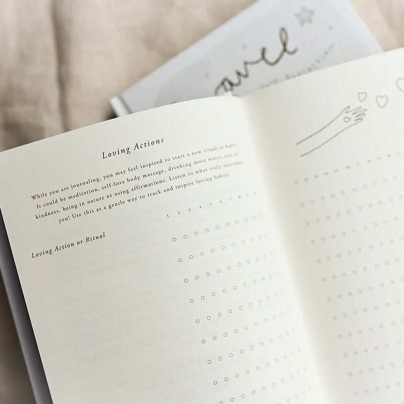 Musings From The Moon - Unravel, A Guided Self - Reflection Journal - The Flower Crate