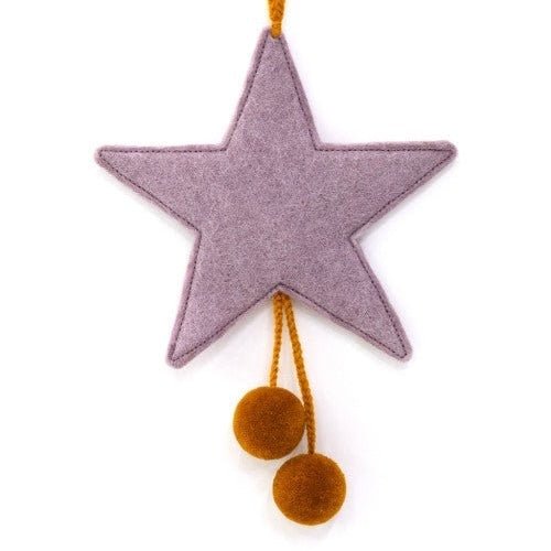 Muskhane - Hanging Star with Pompoms - The Flower Crate