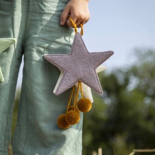 Muskhane - Hanging Star with Pompoms - The Flower Crate