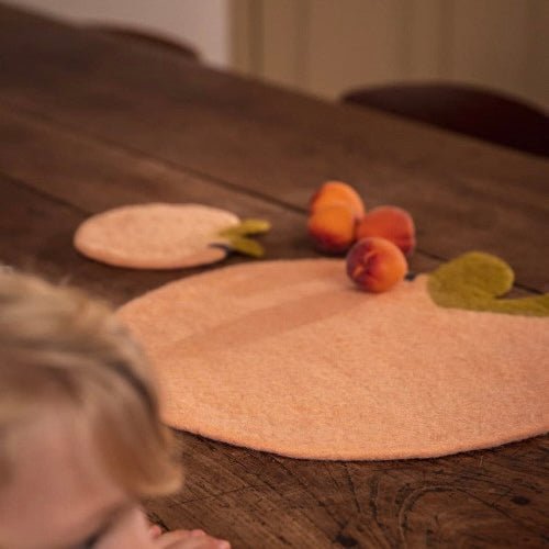 Muskhane - Peach Pastille Placemat - The Flower Crate