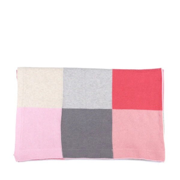 Nana Huchy - Patchwork Baby Blanket, Pink - The Flower Crate
