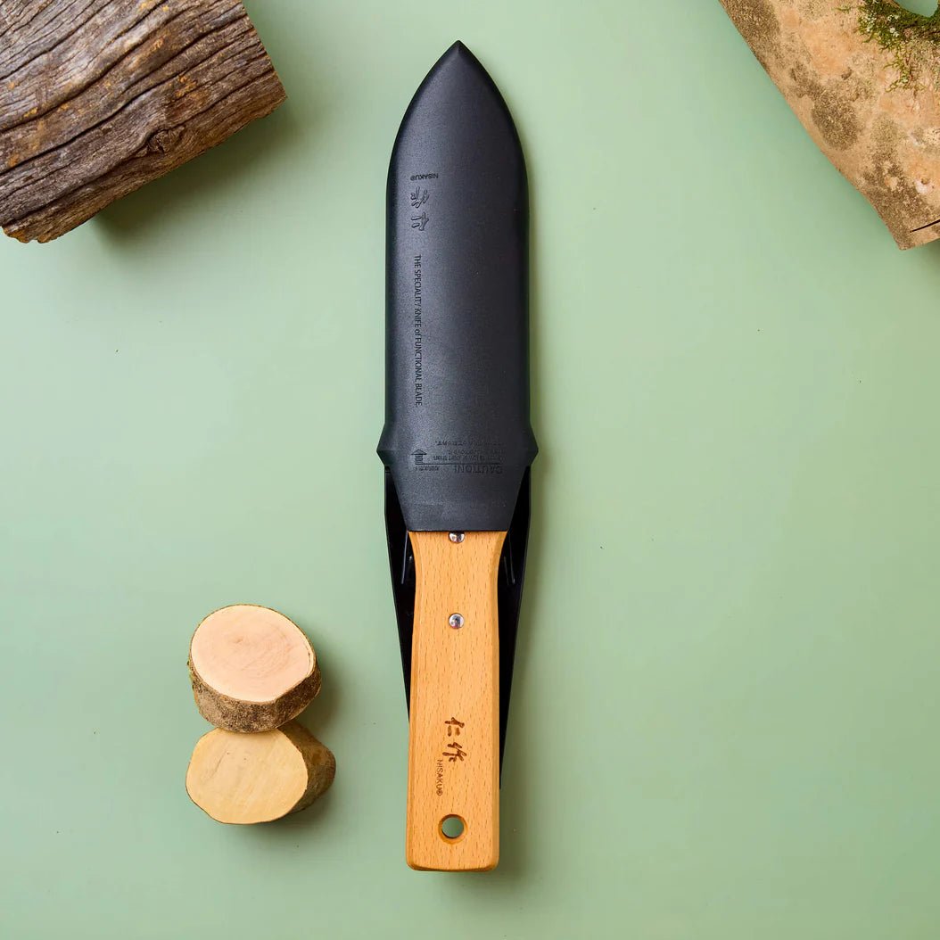 Nisaku - Hori Hori Weeding Knife with Tough Sheath - The Flower Crate