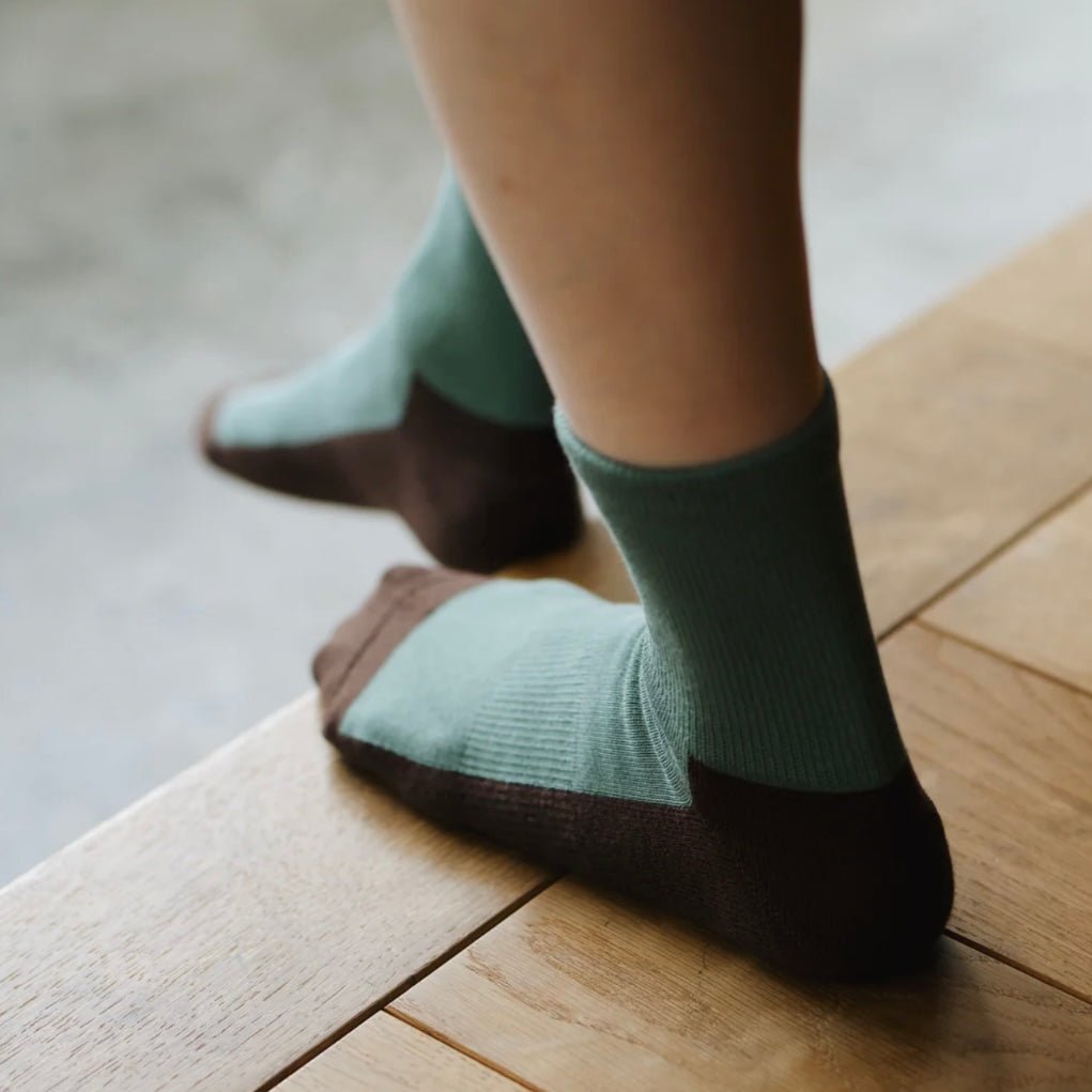 Nishiguchi Kutsushita - Cotton Cashmere Sampo Socks - The Flower Crate