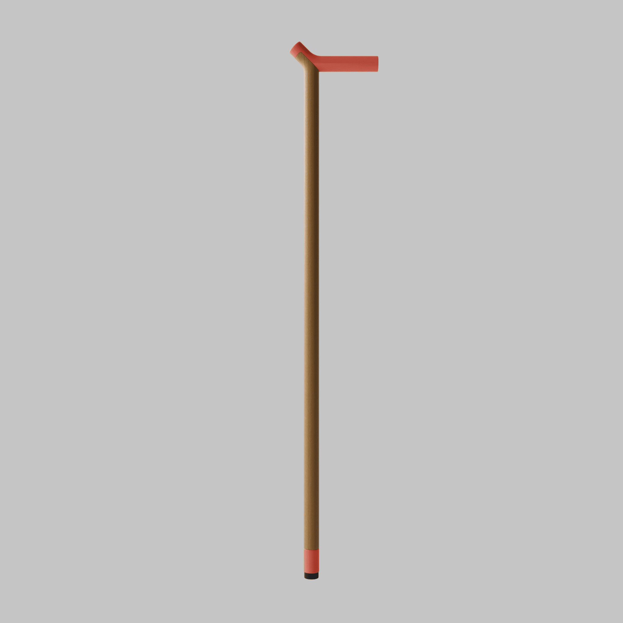 Ooak - Uno Walking Stick, Coral & Oak - The Flower Crate