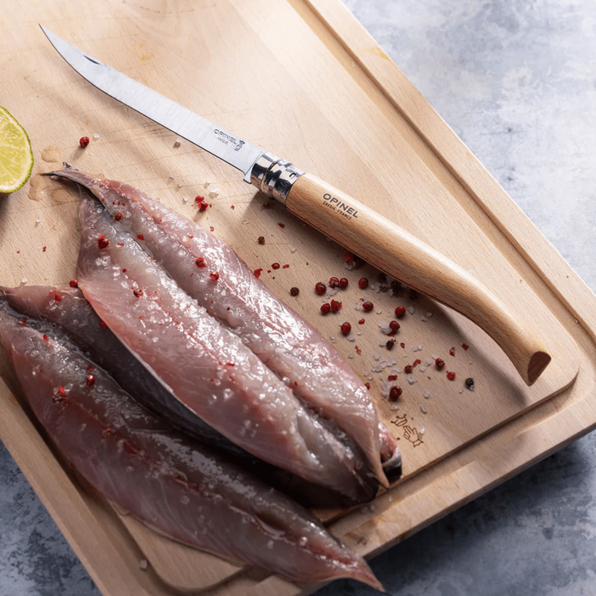 Opinel - No 15 Effilé Filleting Folding Knife - The Flower Crate