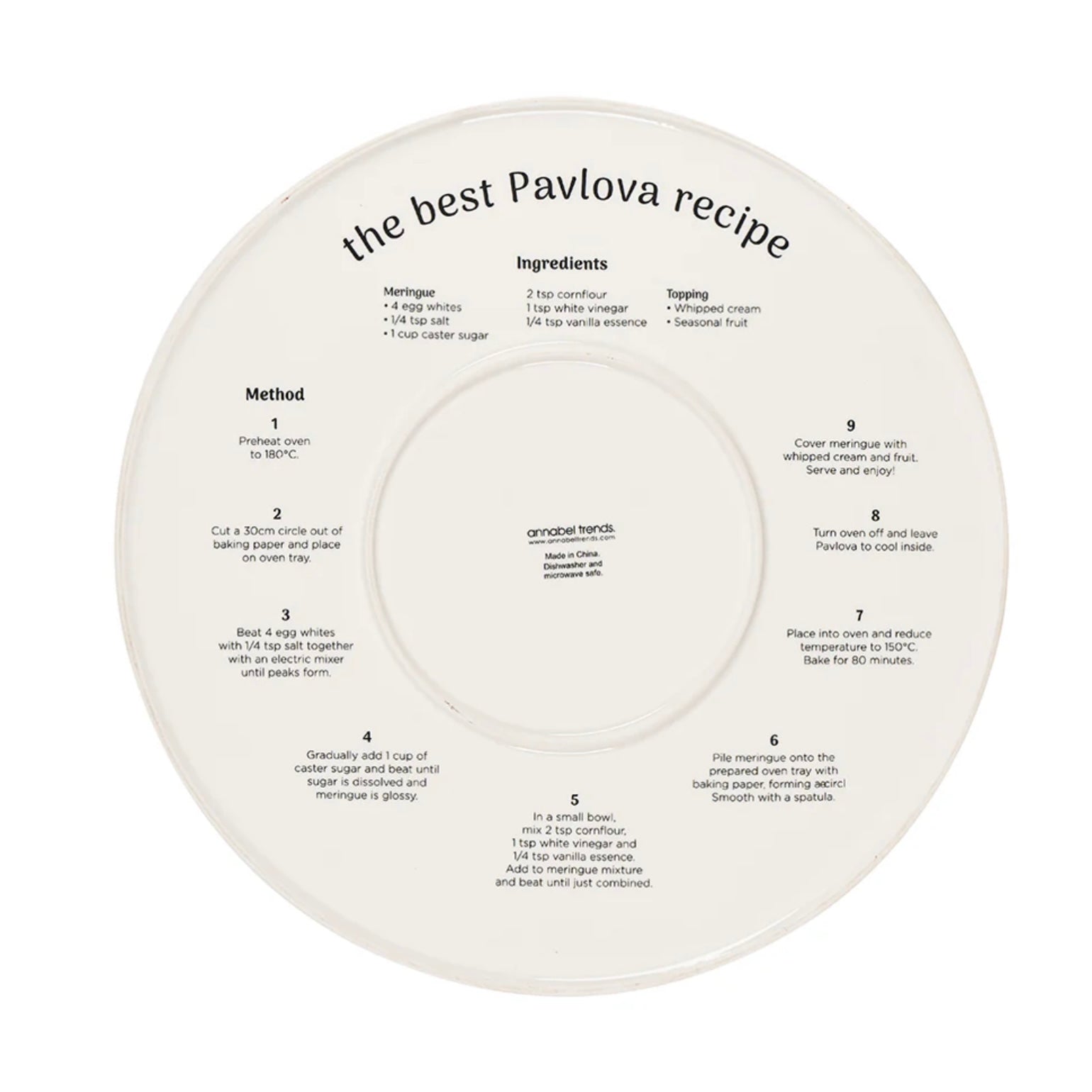 Pavlova Serving Plate - The Flower Crate