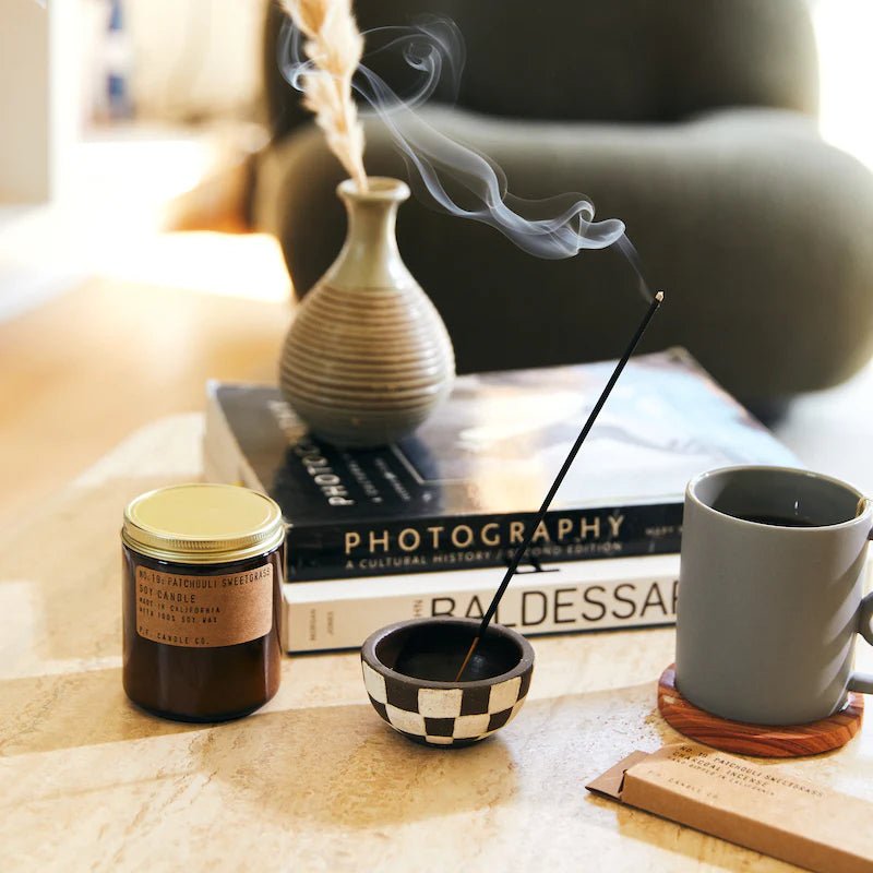 P.F Candle Co - Patchuli Sweetgrass - The Flower Crate