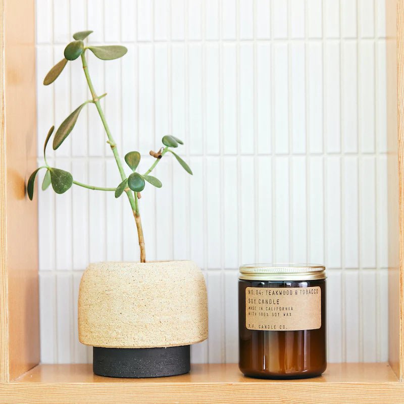 P.F Candle Co - Teakwood & Tobacco - The Flower Crate