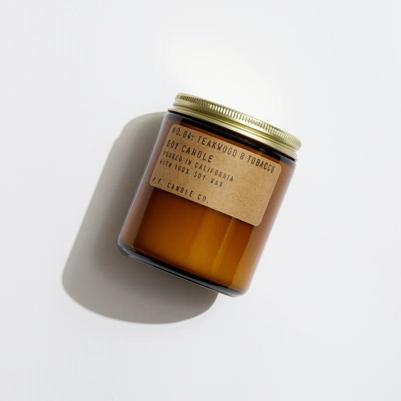 P.F Candle Co - Teakwood & Tobacco - The Flower Crate