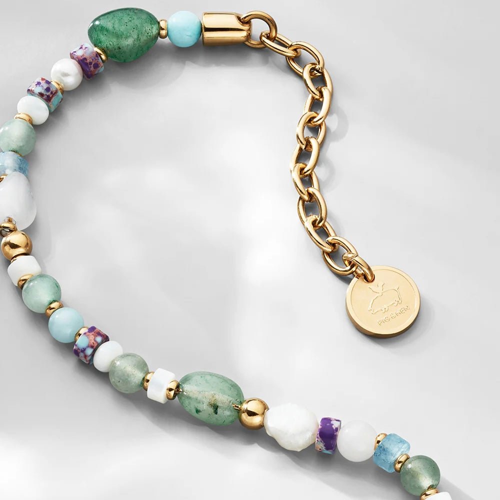 Pig & Hen - Tellaro Brontide Mosaic Bracelet - The Flower Crate
