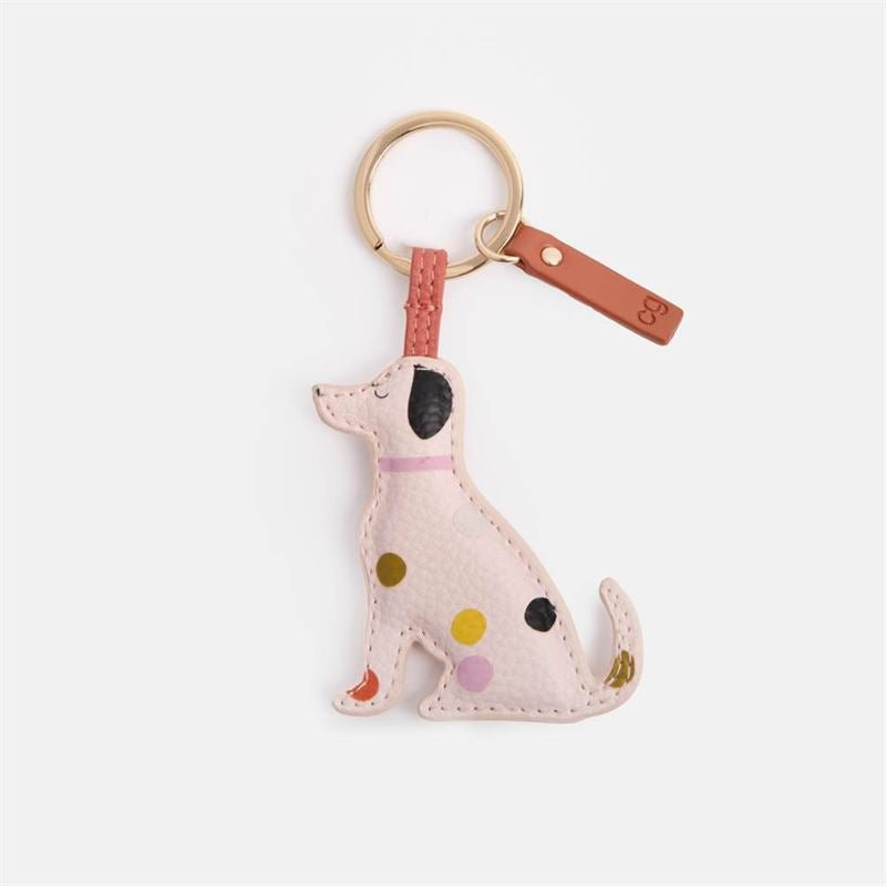Pink Dotty Lab Keyring - Caroline Gardner - The Flower Crate