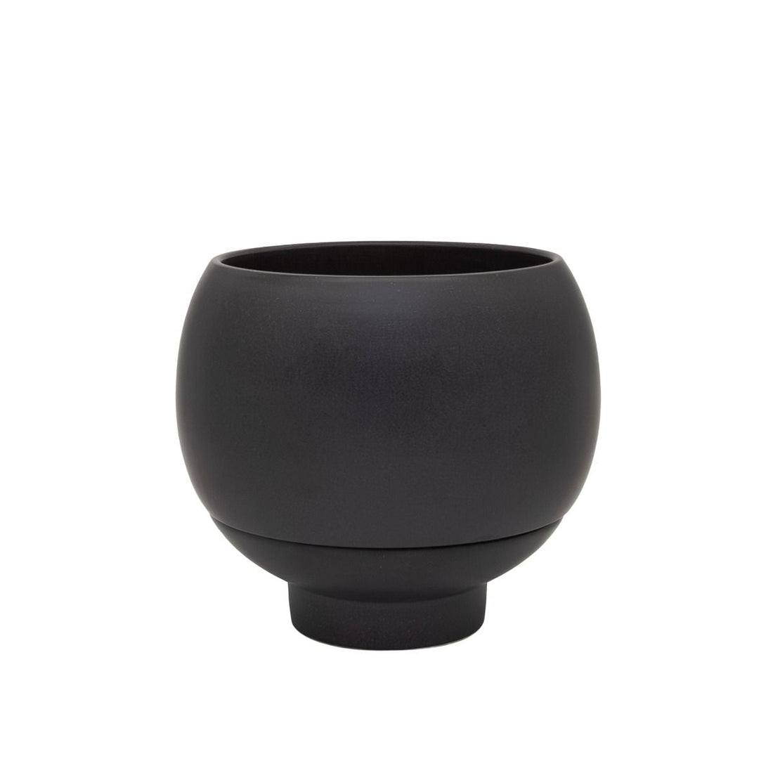 Potted - Large Otis Self Watering Planter, Midnight - The Flower Crate