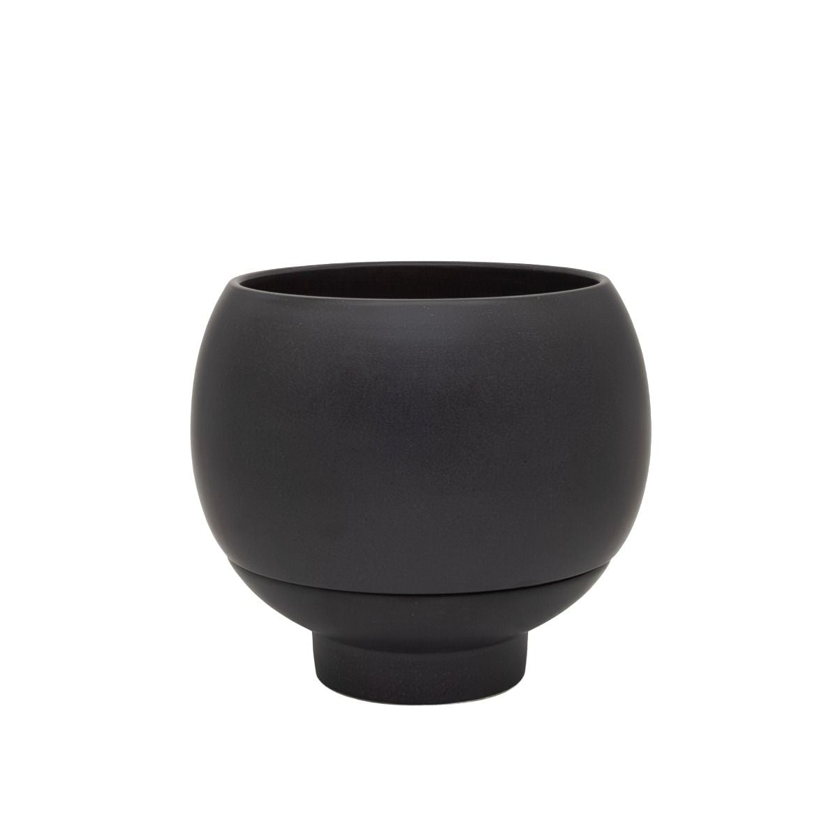 Potted - Large Otis Self Watering Planter, Midnight - The Flower Crate