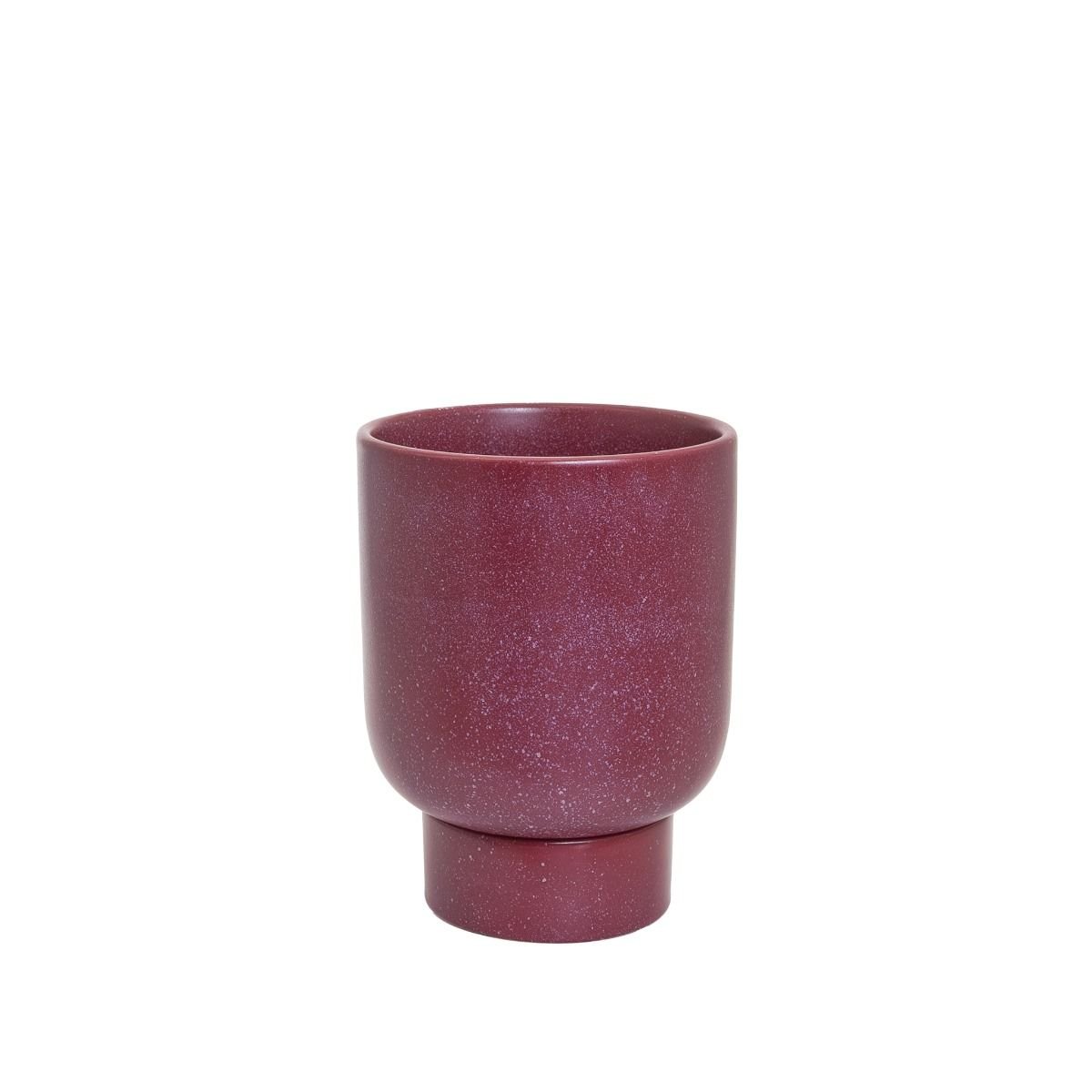 Potted - Small Comet Planter Pot, Ruby - The Flower Crate