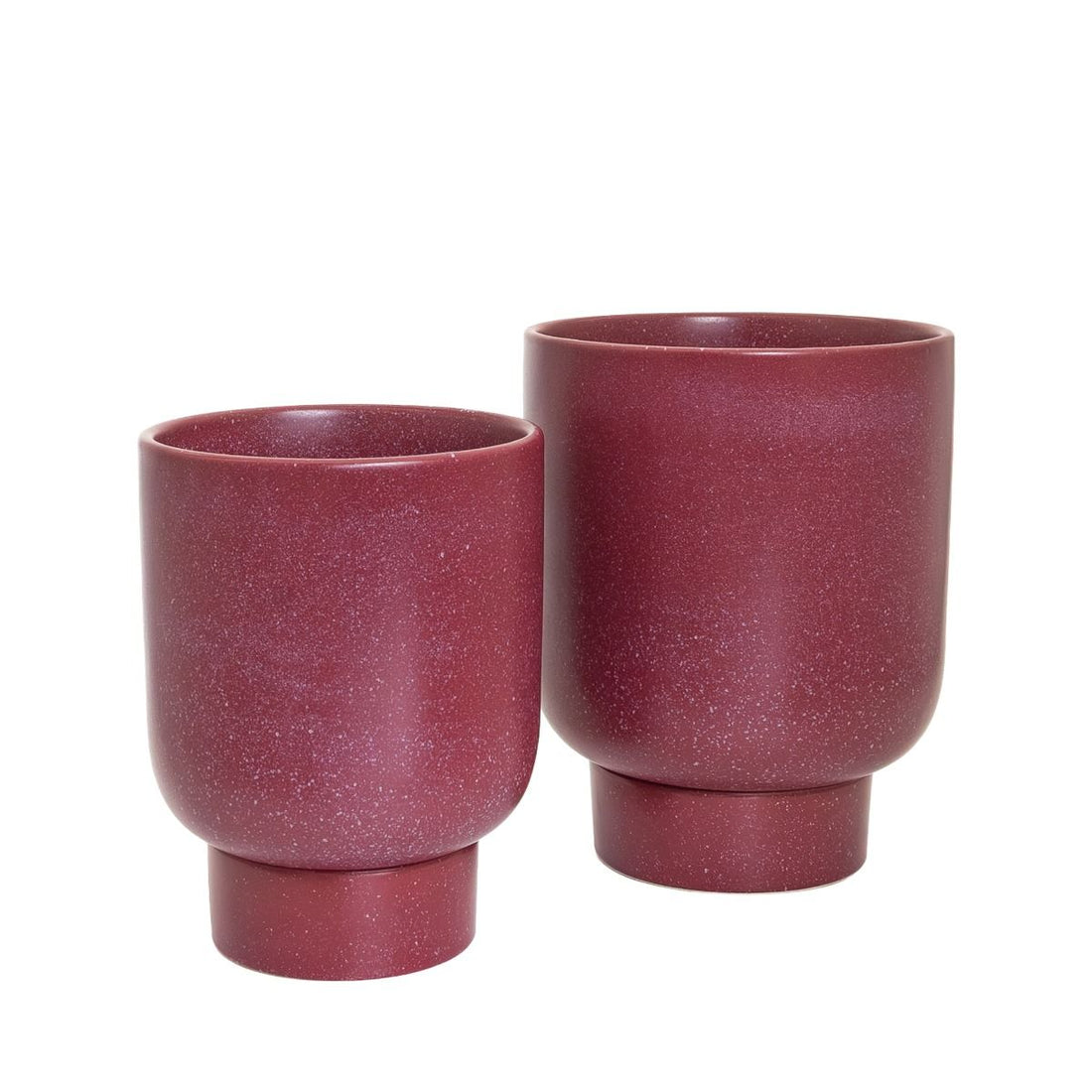 Potted - Small Comet Planter Pot, Ruby - The Flower Crate