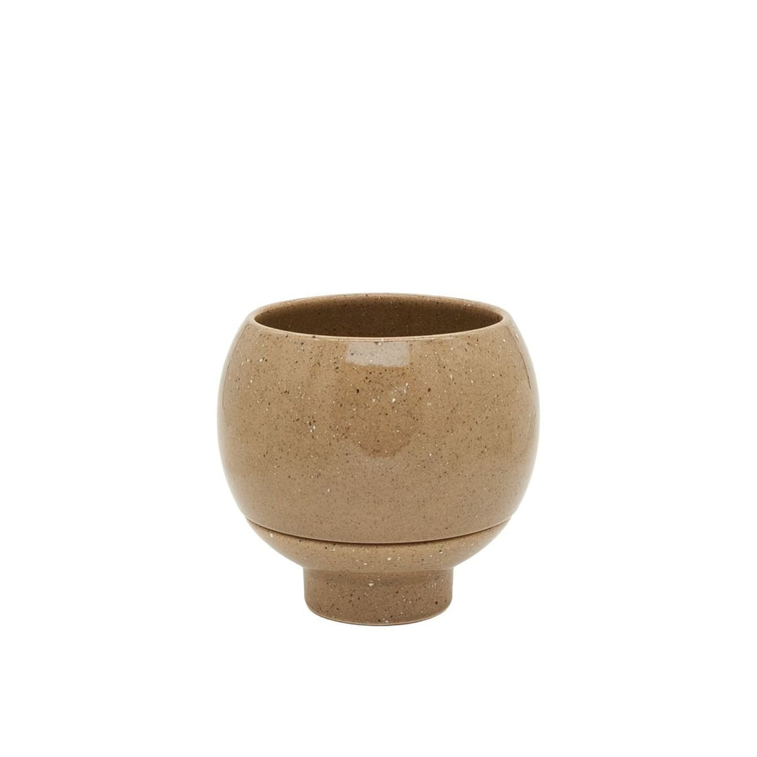 Potted - Small Otis Self Watering Planter, Pebble - The Flower Crate