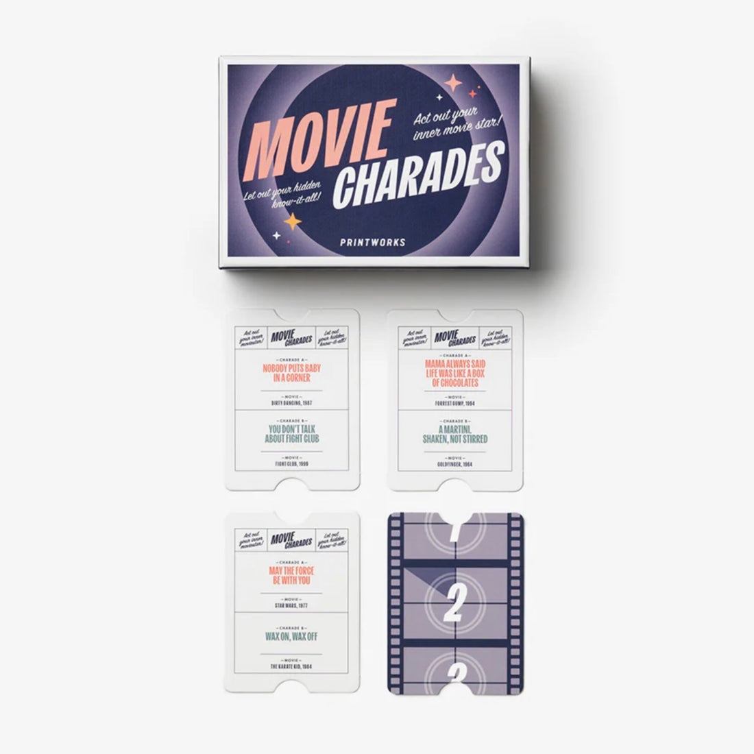 Printworks - Movie Charades Card Game - The Flower Crate