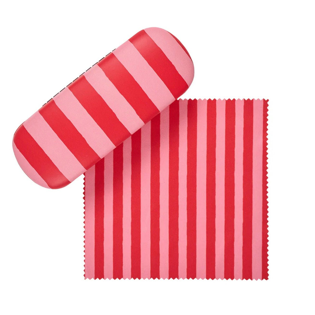 Red Stripe Glasses Case - The Flower Crate