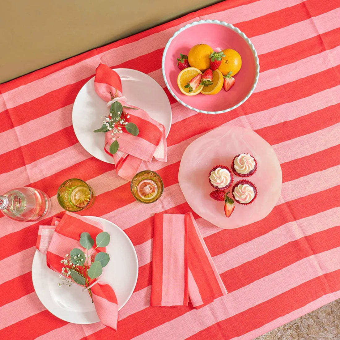 Red Stripe Sand Free Beach Towel - The Flower Crate