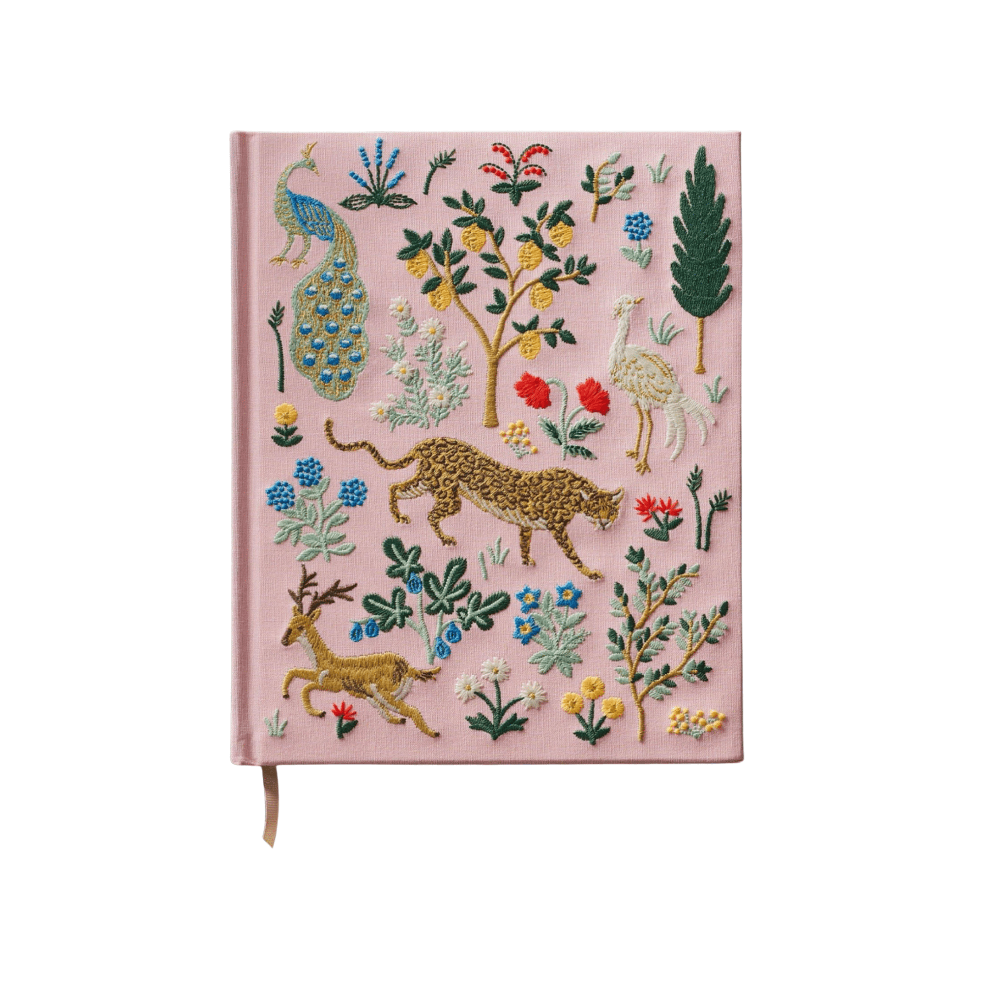 Rifle Paper Co - Menagerie Embroidered Sketchbook - The Flower Crate
