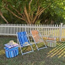 Striped Deckchair - The Flower Crate