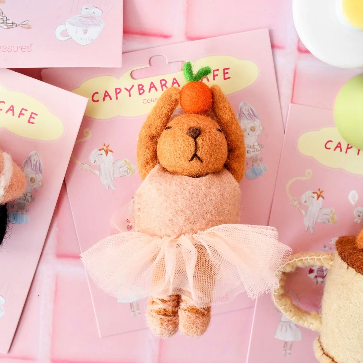 Tara Treasures - Capybara Cafe Ballerina Ornament - The Flower Crate