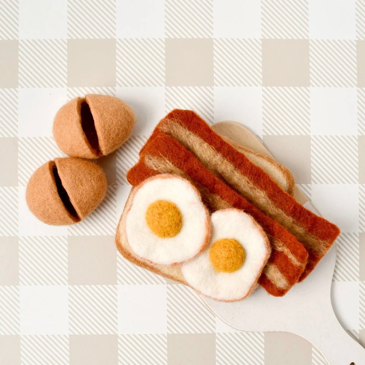 Tara Treasures - Felt Bacon & Eggs Set - The Flower Crate