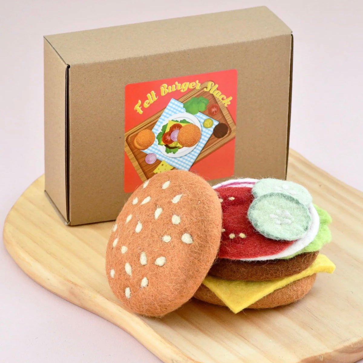 Tara Treasures - Felt Burger Stack - The Flower Crate