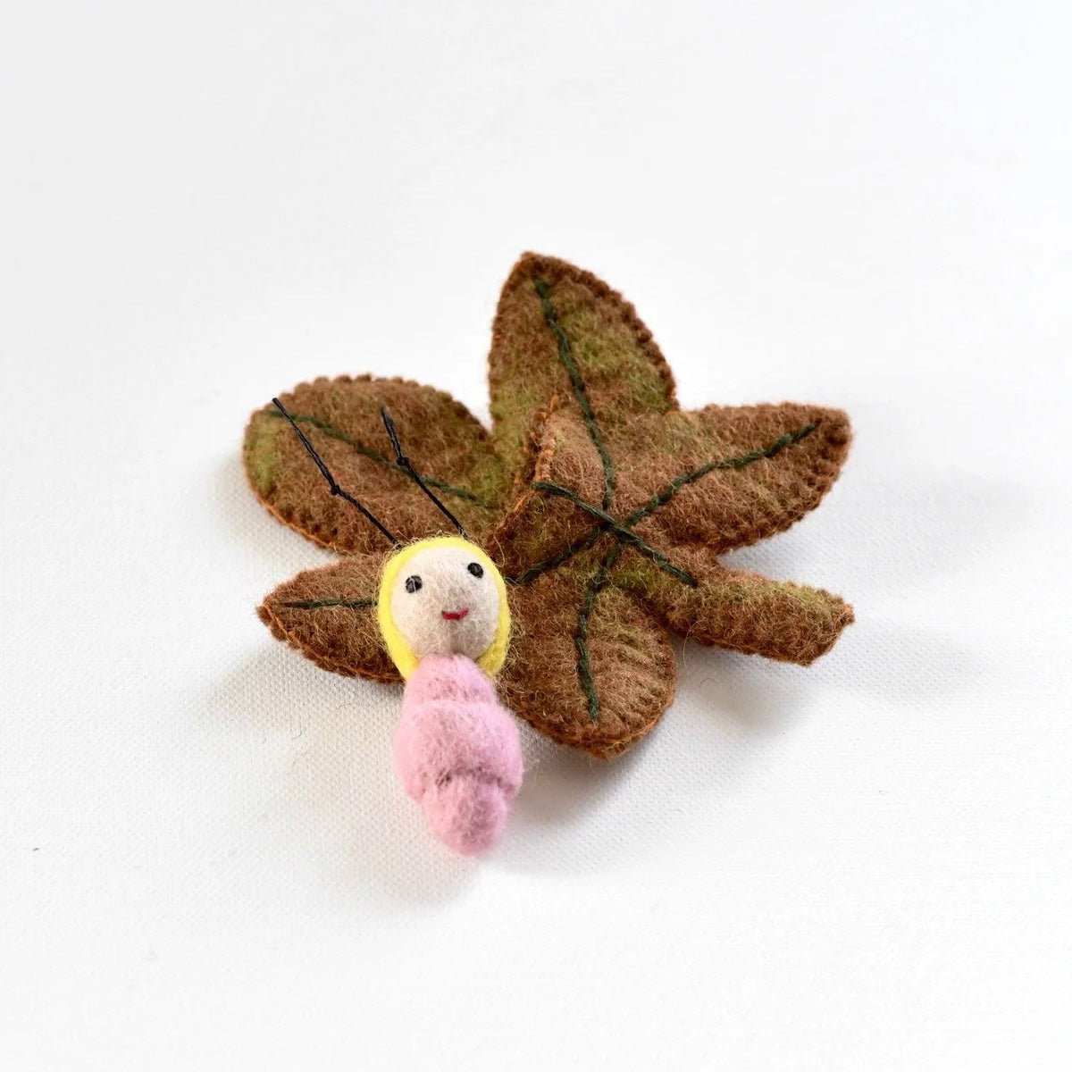 Tara Treasures - Felt Chestnut Leaf Baby - The Flower Crate