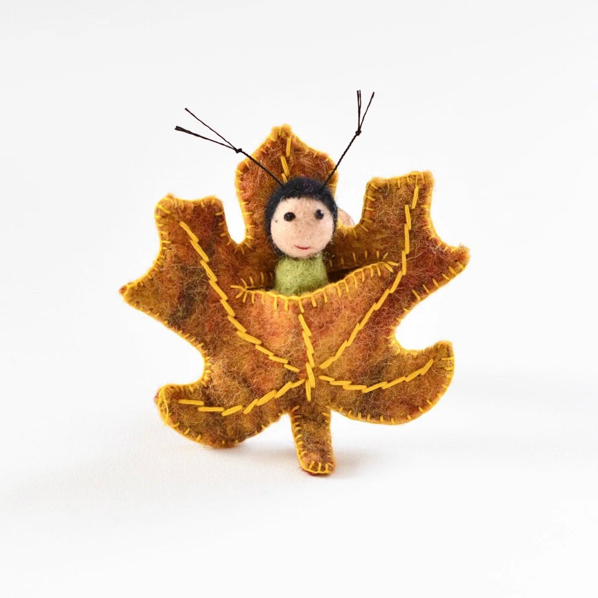 Tara Treasures - Felt Maple Leaf Baby - The Flower Crate