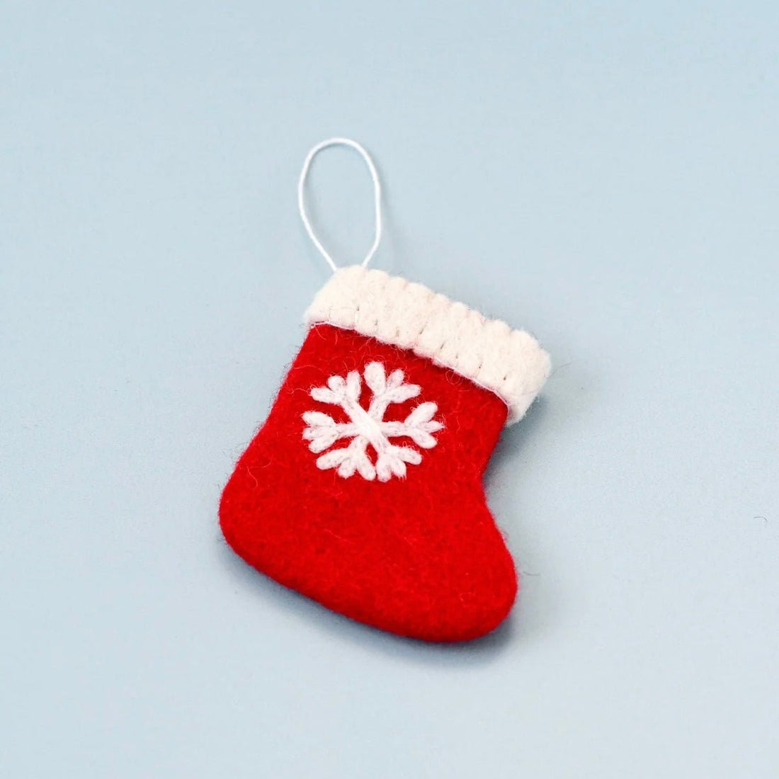 Tara Treasures - Felt Snowflake Stocking Ornament - The Flower Crate