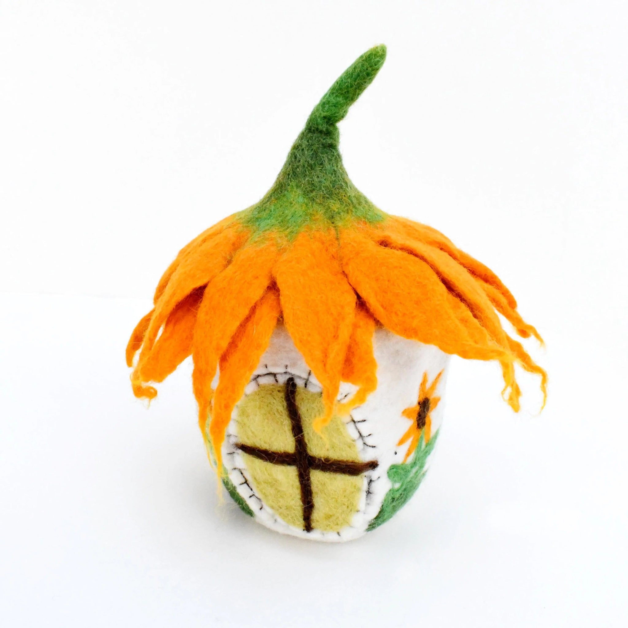 Tara Treasures - Felt Sunflower Fairies & Gnomes House - The Flower Crate