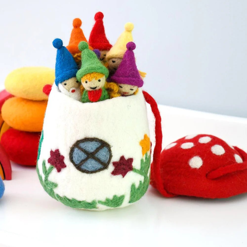 Tara Treasures - Felt Toadstool Bag - The Flower Crate