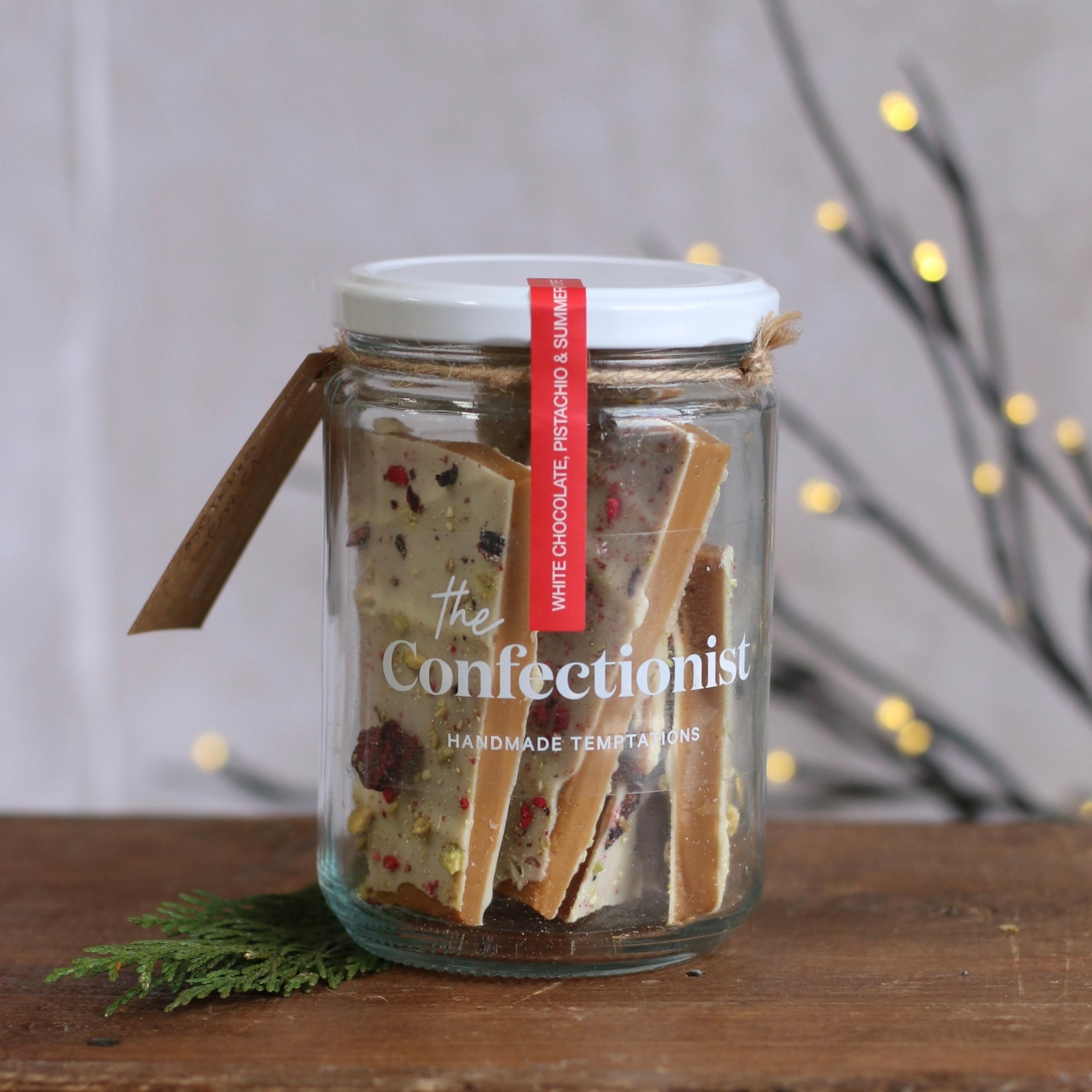 The Confectionist - Christmas Edition White Choc, Pistachio & Berry Toffee - The Flower Crate
