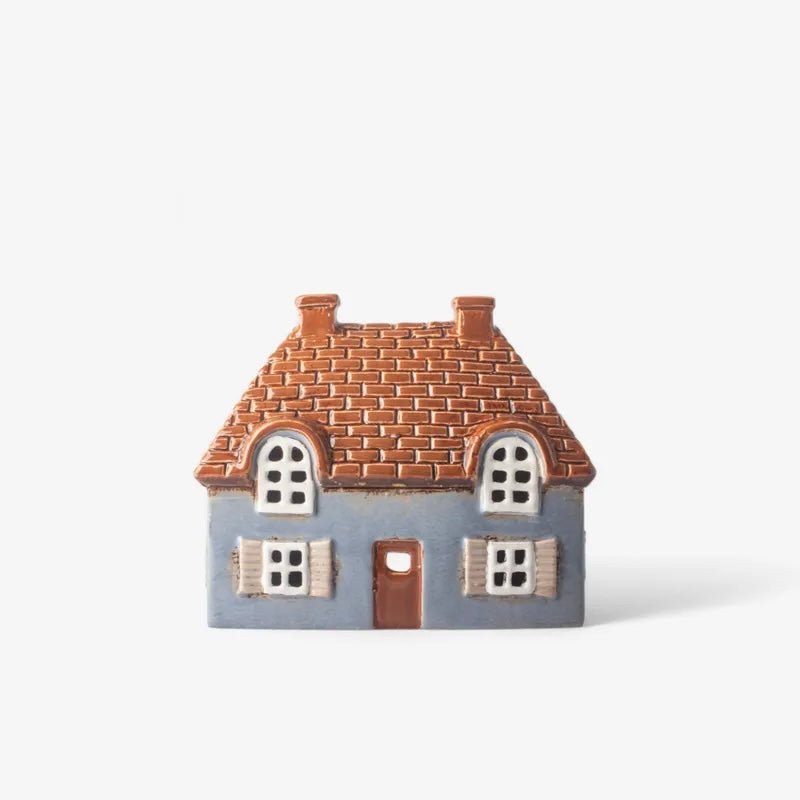 The Cotswold Tea Light Cottage - Blue - The Flower Crate