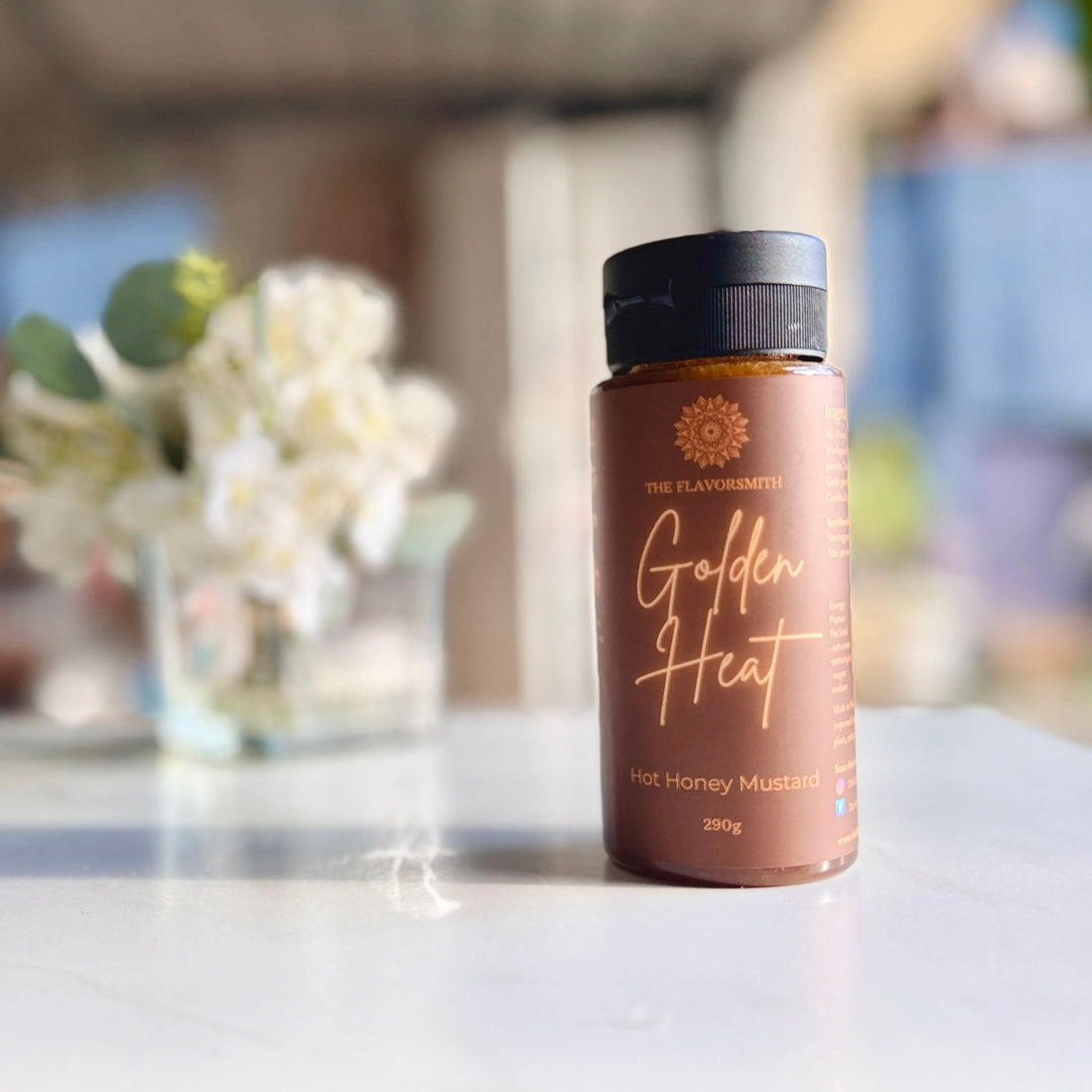 The Flavorsmith - Golden Heat Hot Honey Mustard - The Flower Crate