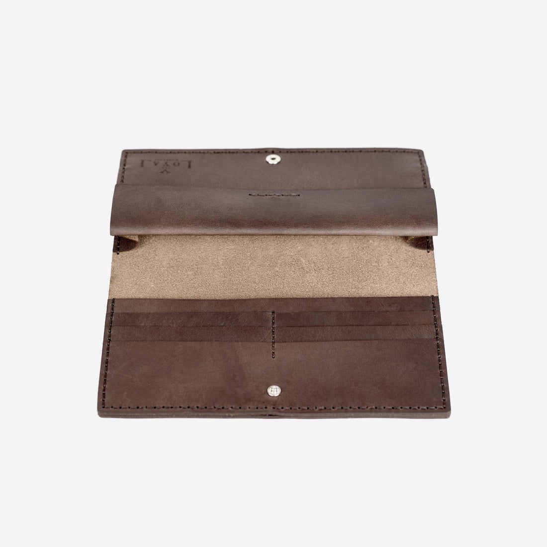 The Loyal Workshop - Vintage Brown Alongsider Leather Wallet - The Flower Crate