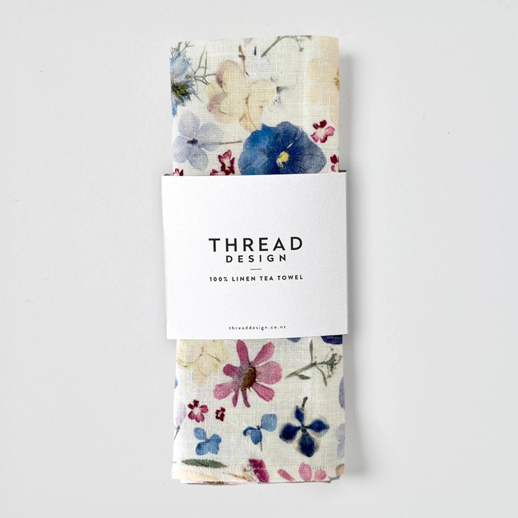 Thread Design x Paper Park - Petal Play Moonbloom Tea Towel - The Flower Crate