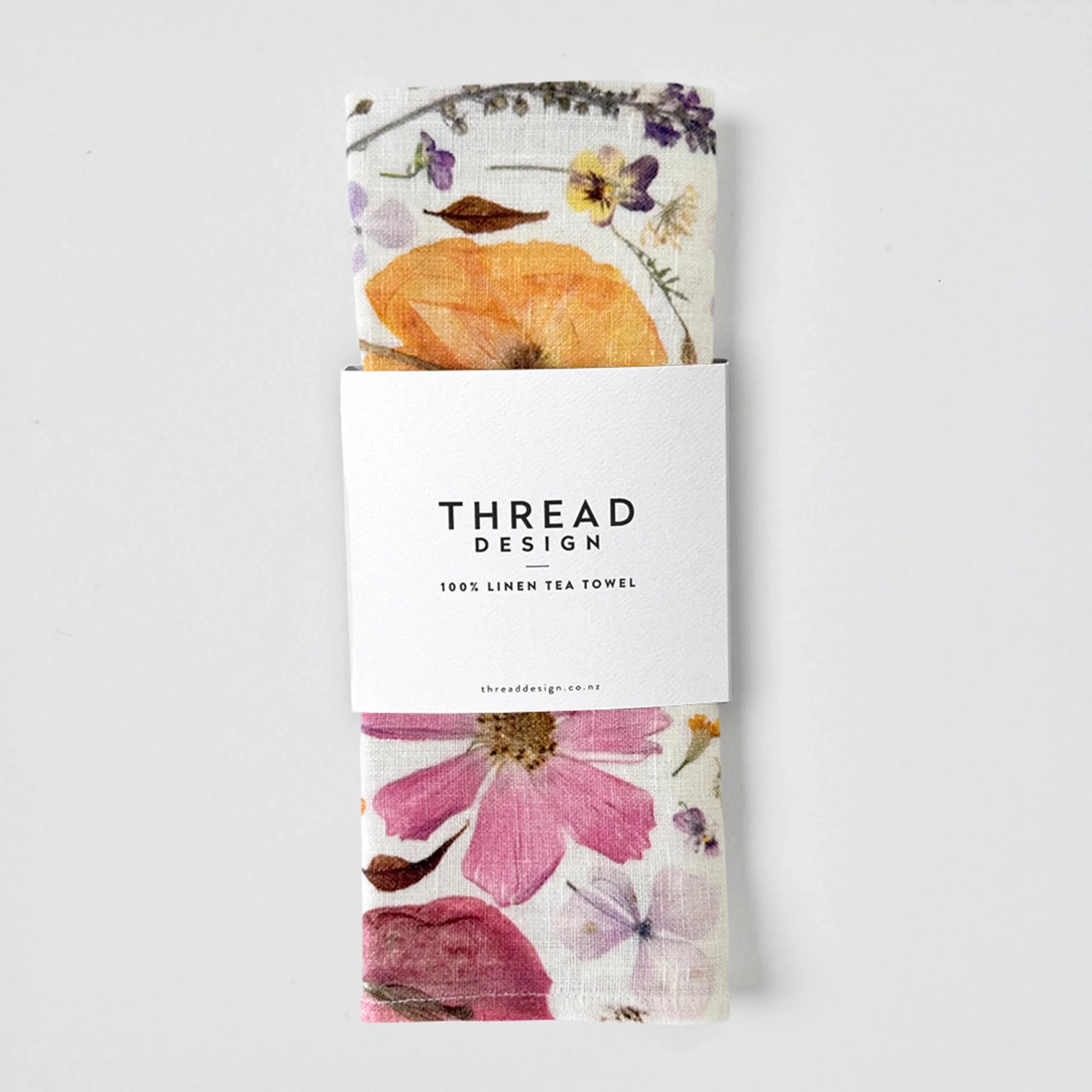 Thread Design x Paper Park - Petal Play Sunburst Tea Towel - The Flower Crate