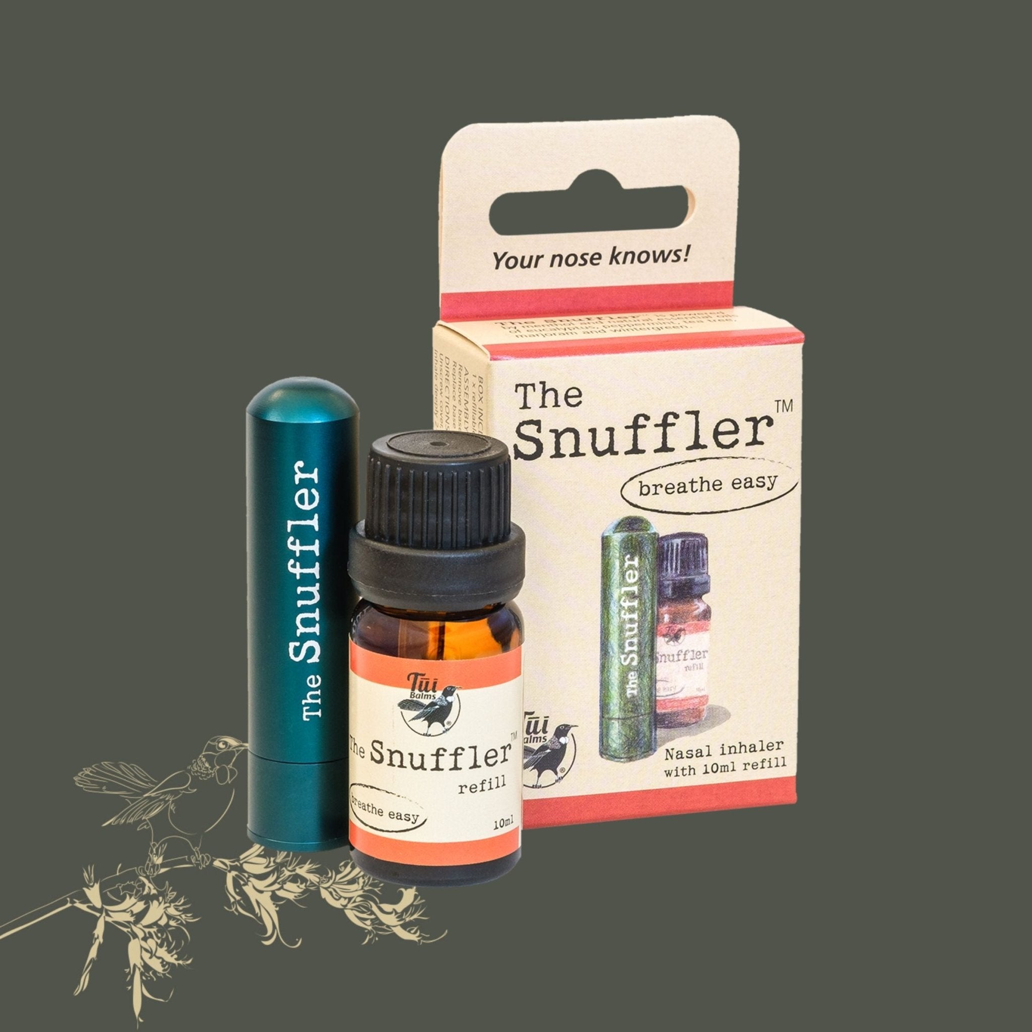 Tui Balms - The Snuffler Refillable Nasal Inhailer - The Flower Crate