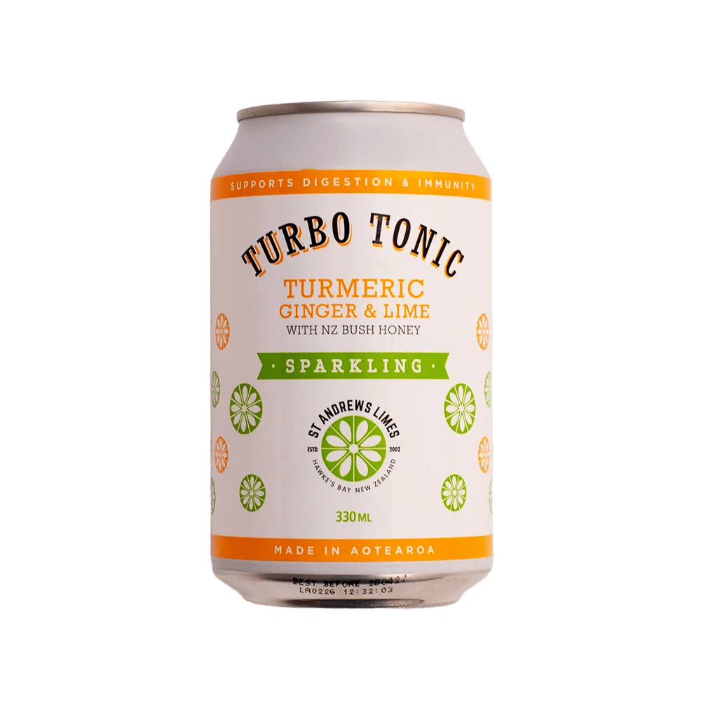 Turbo Tonic - Sparkling Turmeric, Ginger & Lime - The Flower Crate
