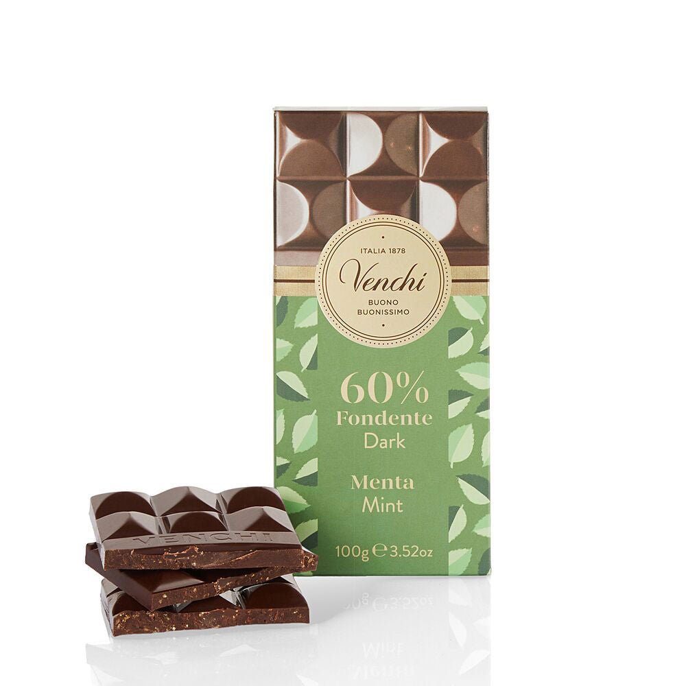 Venchi - Dark & Mint Chocolate Bar - The Flower Crate