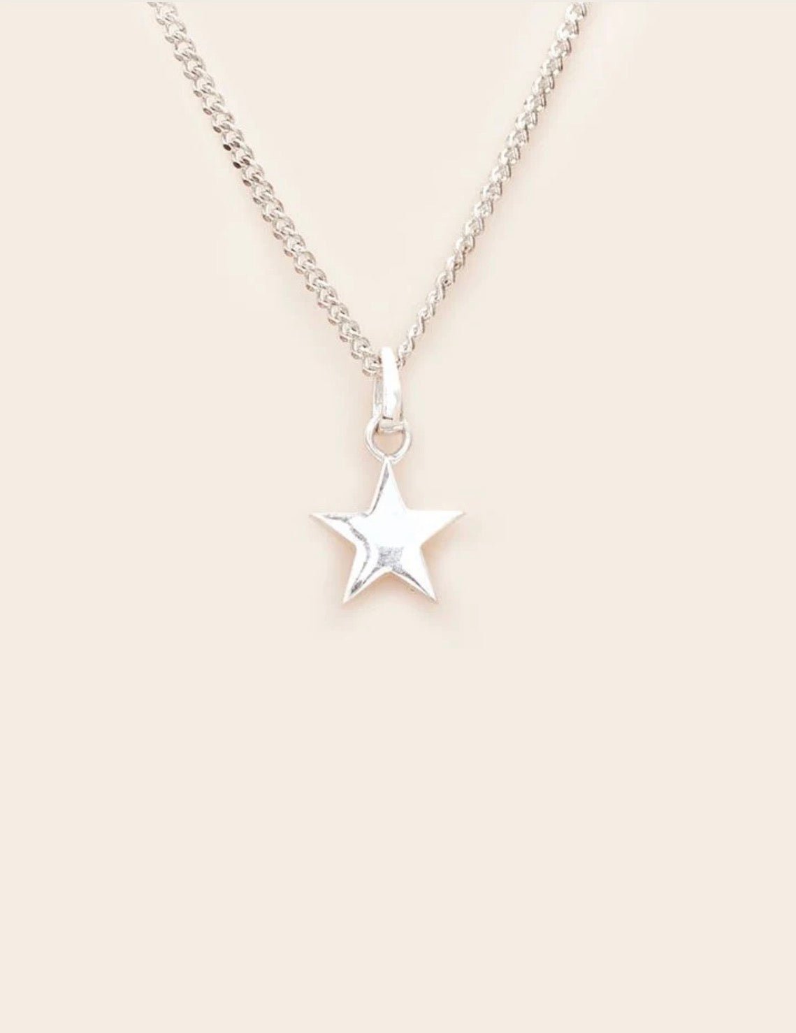 Whistle & Pop - Starkeeper Bright Star Necklace, Sterling Silver - The Flower Crate