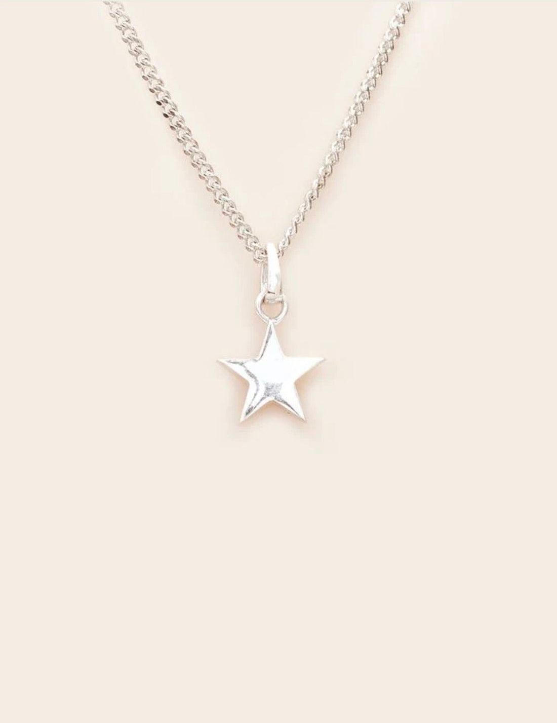 Whistle & Pop - Starkeeper Bright Star Necklace, Sterling Silver - The Flower Crate