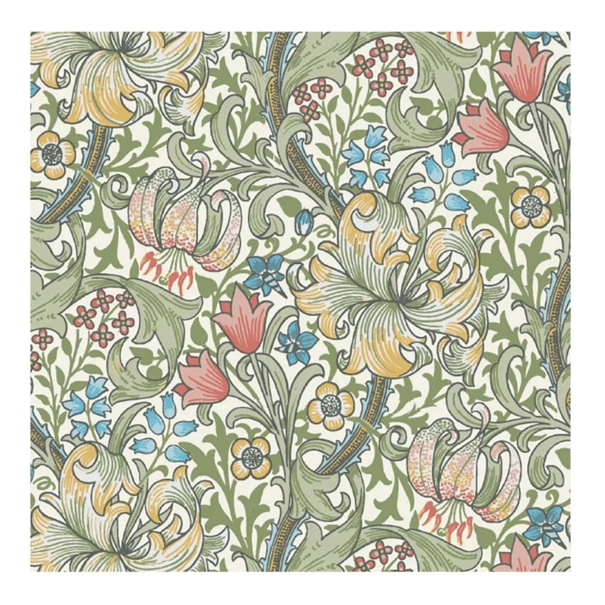 William Morris - Golden Lily Paper Luncheon Napkin - The Flower Crate