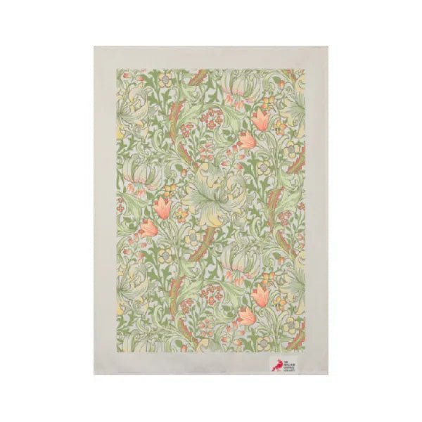 William Morris Tea Towel - Golden Lily - The Flower Crate
