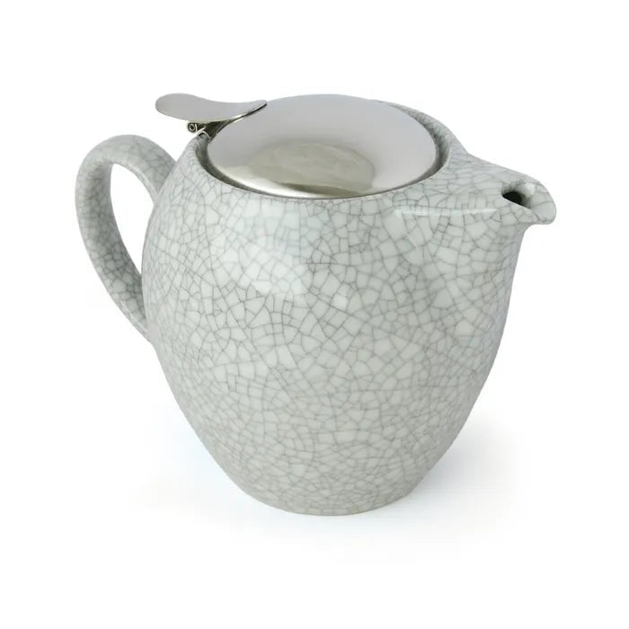 Zero Japan - 580ml Crackle White Teapot - The Flower Crate