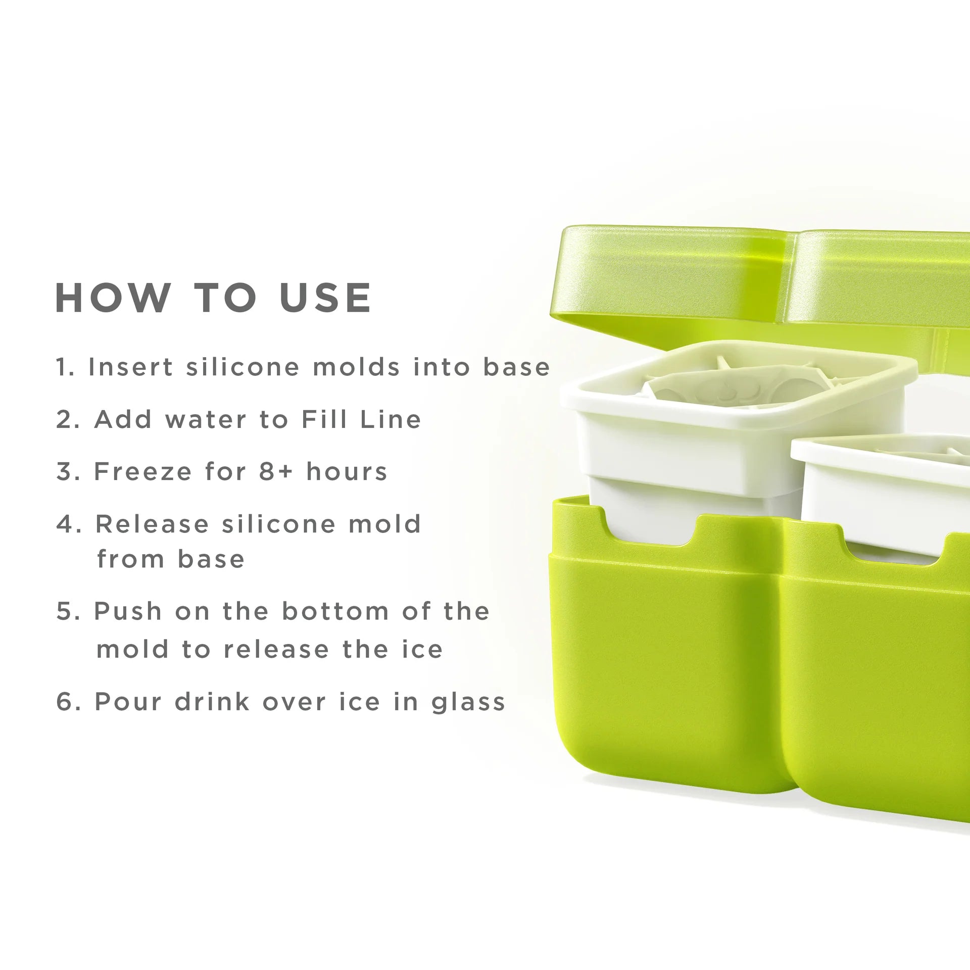 Zoku - Deco Ice Mold Set of 2 - The Flower Crate