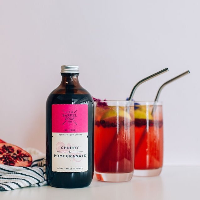Six Barrel Soda - Cherry & Pomegranate Syrup
